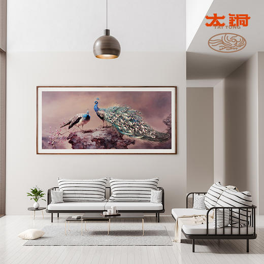 太铜 手工錾刻 铜雕画《世外桃源》限量99幅 装饰画 背景画挂画 商品图5