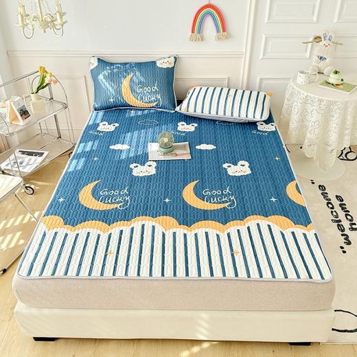 凉感天丝面料+天然乳胶填充+防滑水洗底布【泰国乳胶凉席三件套】可折叠可水洗冰丝席空调席三件套 凉而不冰 上下透气孔 舒适不闷汗 柔软舒适 静音睡眠 天丝面料 比普通面料低2-5度 商品图14