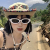 【民族风西部牛仔帽子】一帽两戴·360°防晒  春夏季复古登山帽 户外大帽檐遮阳防晒渔夫帽 民族风刺绣带装饰 商品缩略图0