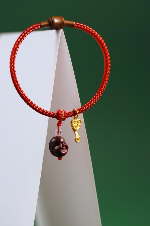 XYZT0496°禅意笑佛红绳手链 商品图0