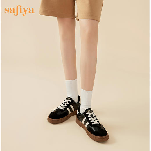 【年后发货】Safiya/索菲娅2023秋季经典小雏菊复古拼色低帮休闲德训鞋SF33112080 商品图6