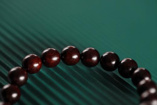 XYZT0538°落月紫檀水晶手链手串 商品图5