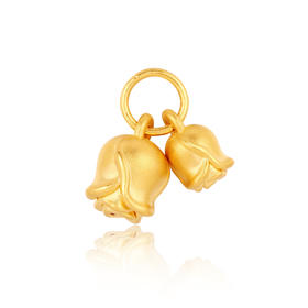 MEMORA诗普琳夏日甜心-玫瑰爱恋黄金足金吊坠女款玫瑰花挂坠HP540401