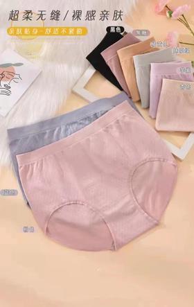 LS竹纤维女士竹丽尔无缝大版内裤8927