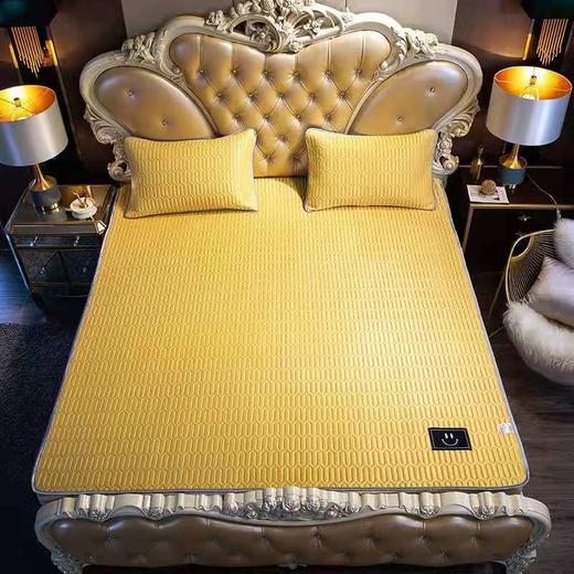 凉感天丝面料+天然乳胶填充+防滑水洗底布【泰国乳胶凉席三件套】可折叠可水洗冰丝席空调席三件套 凉而不冰 上下透气孔 舒适不闷汗 柔软舒适 静音睡眠 天丝面料 比普通面料低2-5度 商品图8