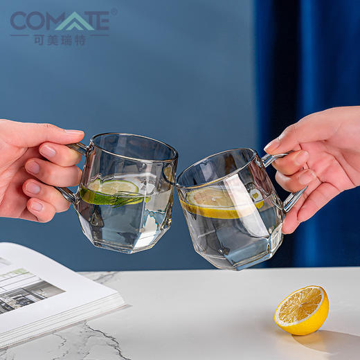 可美瑞特 烟灰色/琥珀色1300ml 高硼水壶水杯7件套1壶6杯套装 商品图2