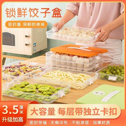 饺子盒专用冻饺子盒冰箱收纳盒家用大容量速冻混沌冷冻保鲜盒多层 商品图3