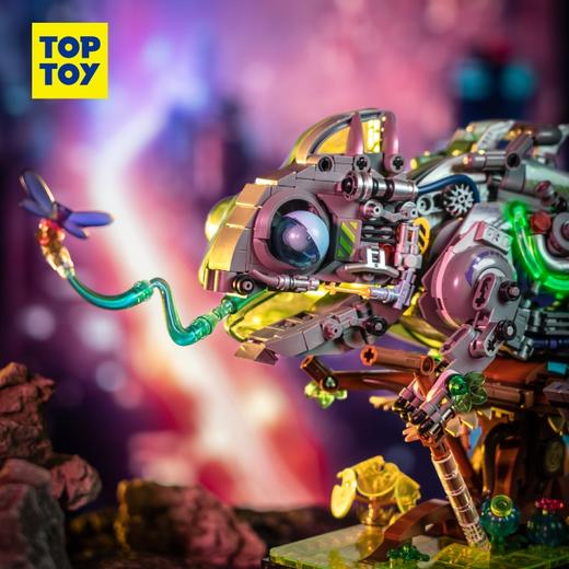 TOPTOY-创意拼装系列-机械造物变色龙霓虹机体 商品图0