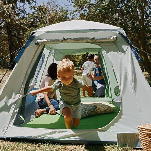 牧高笛（MOBIGARDEN）零动空间版帐篷145 户外公园沙滩大空间家庭亲子防晒自动速开帐篷 米白EX19561004 商品图3