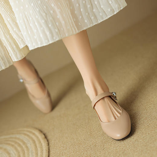 时尚气质，粗跟复古单鞋LD-6384 商品图10