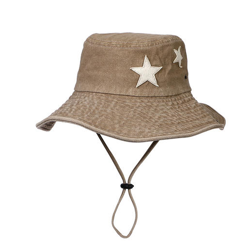 【爆款星星西部牛仔帽】夏季防晒户外渔夫帽子露营登山遮阳防紫外线 面料柔软随意折叠不变型 大头围显脸小 商品图4