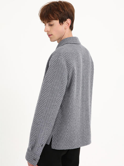 callisto灰色羊毛羊绒混纺夹克 FSFEJ103C GY/KA 商品图1