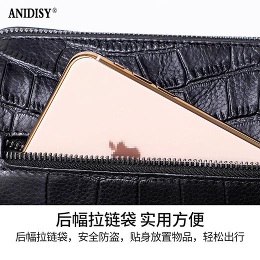 时尚拼色头层牛皮斜挎包腋下包圆筒包 商品图2