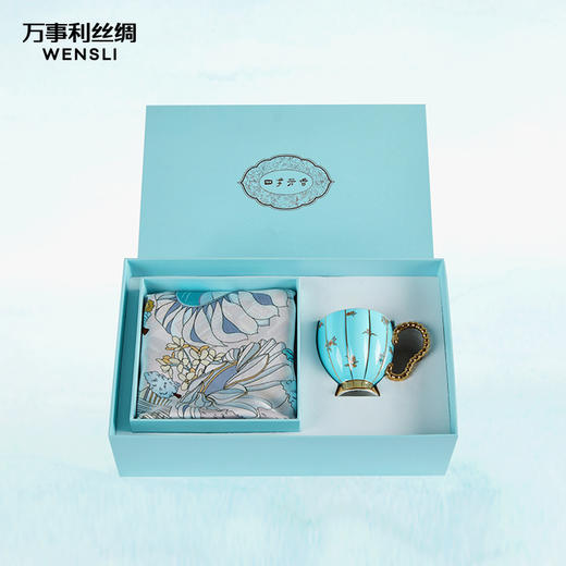 万事利“亚洲芳香”-丝瓷套装（中方巾） 商品图2