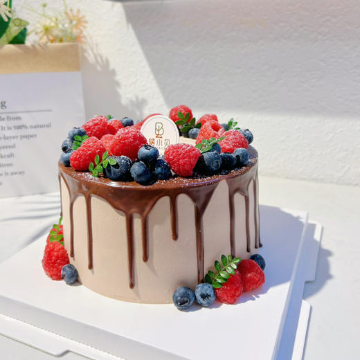 巧克莓莓—巧克力水果生日蛋糕（应季草莓或者树莓） 商品图2