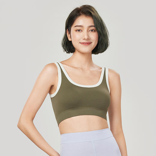 都市丽人时尚美搭无缝面料短抹胸无钢圈无排扣无尺码女士背心LV31B1 商品图0