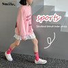 【儿童袜子春秋款棉袜】女童高橡筋字母潮袜，韩版ins中大童运动中筒袜-QQ 商品缩略图1