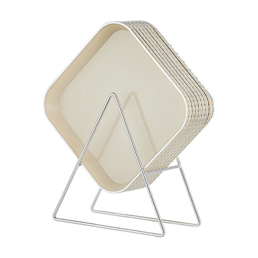 「八个装！三色可选」家用餐桌吐骨碟透明小盘子 水果小吃碟塑料简约小碟子垃圾盘餐饮用具 商品图3