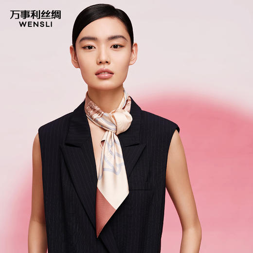 万事利“好运连连”中方巾保温杯礼盒 商品图3