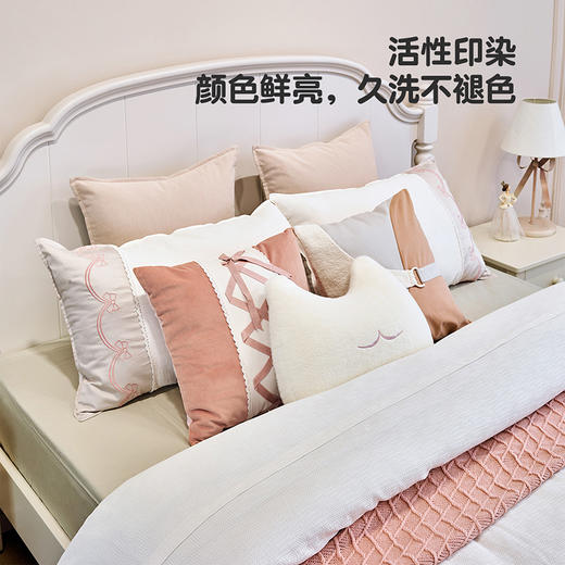 喜梦宝床品套件8件套60支全棉长绒棉新疆棉喵星人系列 商品图3