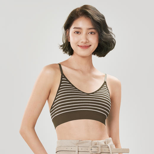 都市丽人时尚美搭无缝面料短抹胸无钢圈无排扣无尺码女士背心LV3AB2 商品图0