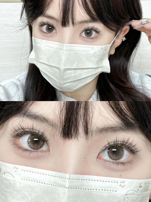 annakelly 荧光泡泡 好甜的棕色 半年抛 14.2mm 含硅水凝胶 商品图9