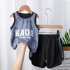 [儿童运动背心套装]   童装夏季薄款网眼篮球服,  训练服女童男童新款 商品缩略图6