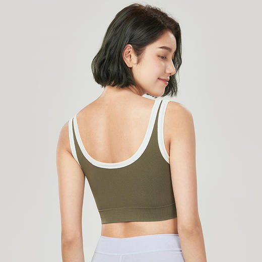 都市丽人时尚美搭无缝面料短抹胸无钢圈无排扣无尺码女士背心LV31B1 商品图2