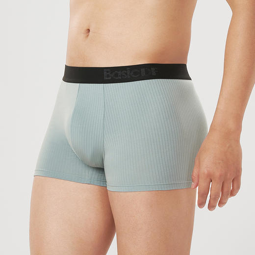 都市丽人都市锋尚简约基础50S棉抽针棉质平角男士内裤FK3CE5 商品图2