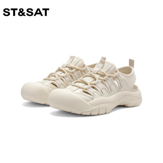 星期六厚底镂空包头老爹运动鞋SS32114E51 商品图3