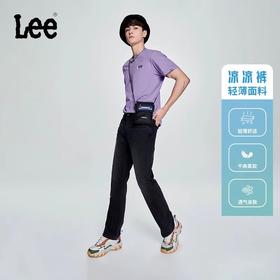 Lee23春夏新款743舒适中腰直角轻薄黑灰色男牛仔裤LMB100743101316A03013