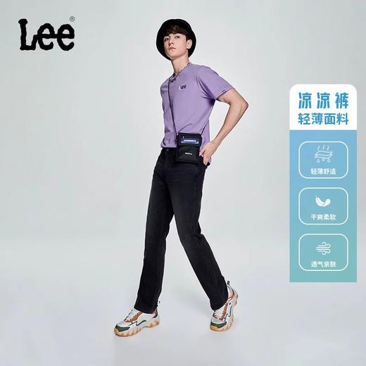 Lee23春夏新款743舒适中腰直角轻薄黑灰色男牛仔裤LMB100743101316A03013 商品图0