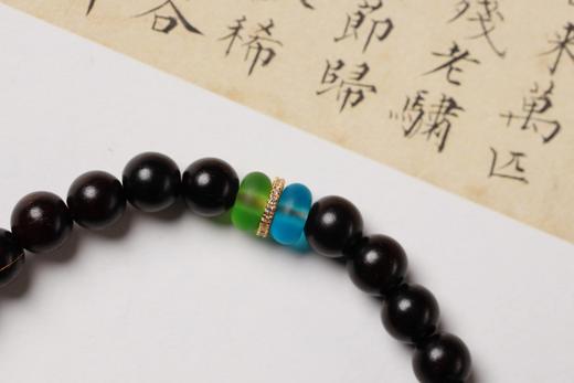 XYZT0514°晴动紫檀水晶手链手串 商品图2