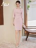 AD气质连衣裙女神范裙子女夏季2023新款法式高级感粉色西装裙显瘦 商品缩略图2