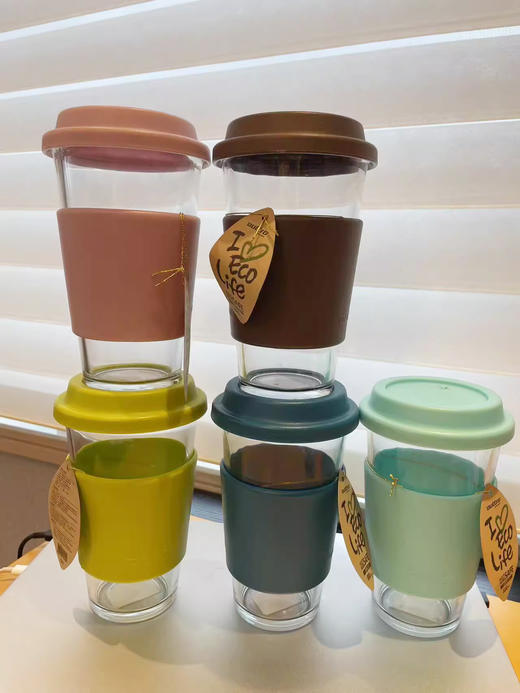 【7.13积分当钱花】韩国进口glasslock钢化玻璃情侣水杯500ML*2（颜色 随机） 商品图1