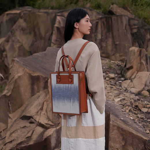 饮水鸟非遗夏布系列包 非物质文化遗产 古人避暑专属织物 与传承人宋树牙联名推出 商品图5