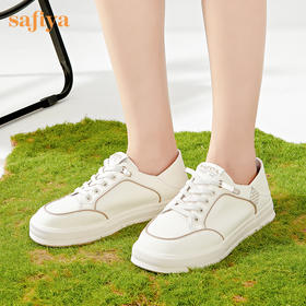 Safiya/索菲娅2023秋新款软底两穿百搭休闲厚底运动板鞋 SF33112019