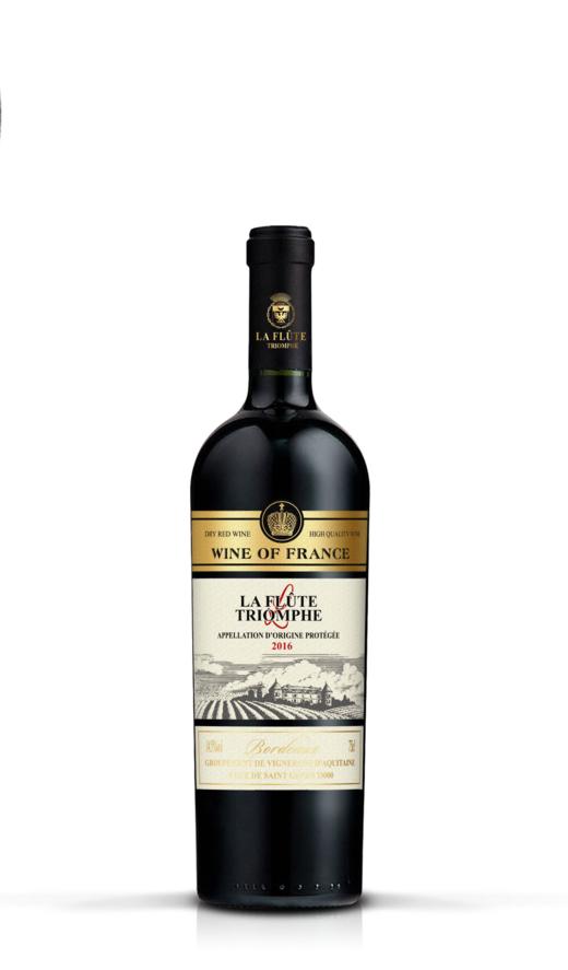 法国凯旋笛城堡波尔多干红葡萄酒（双支礼盒装） 商品图0