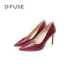 DFuse迪芙斯秋季新款牛皮尖头气质细跟高跟单鞋女DF33111050 商品缩略图9