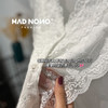 MAD NONO日系元气睡裙2023年夏季新款性感蕾丝薄白色长袖睡衣裙子 商品缩略图2