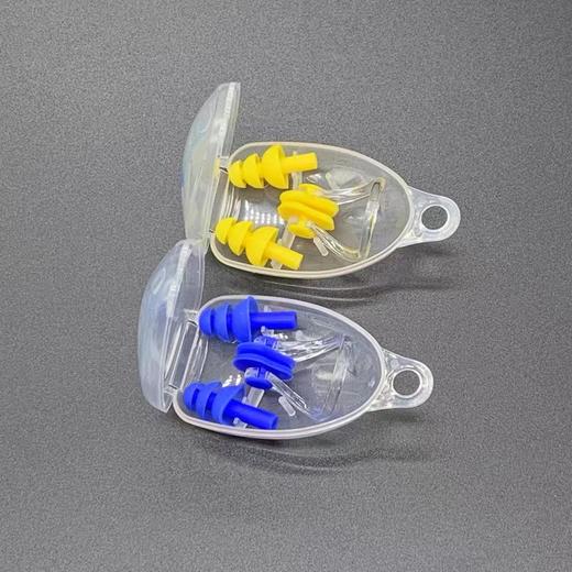 游泳鼻夹耳塞套装专业防呛水潜水装备成人儿童软硅胶鼻夹防滑鼻塞颜色随机1套 商品图6