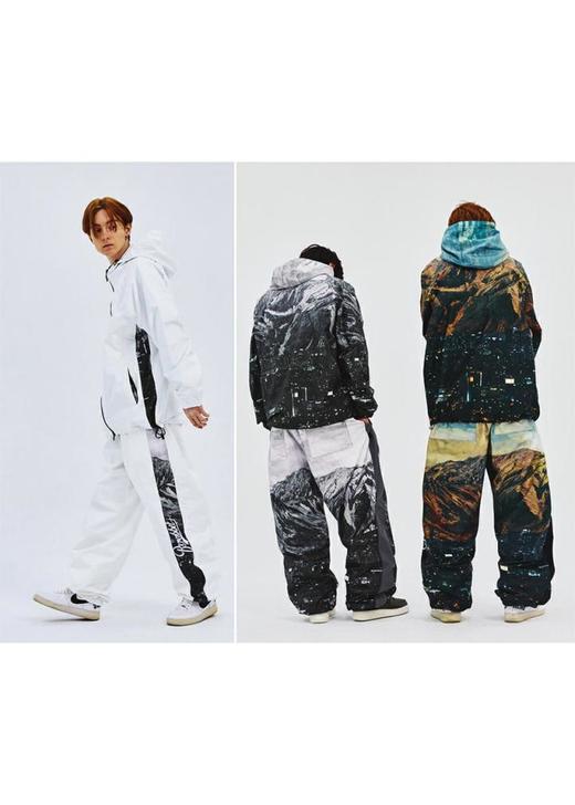 BSRABBIT 23-24 【JK043  PT034】 MOUNTAIN CITY HOODED JACKET  MOUNTAIN CITY WIDE PANTS  MONO 商品图1