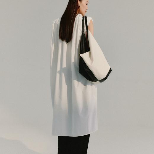 LIYIHAN 褶皱宽肩连衣裙 Y233L07201 商品图4