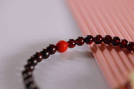 XYZT0532°紫檀石榴石楠木手链手串 商品图4