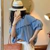 裁缝学苑AS77 设计感牛仔衬衫纸样女装上衣新款泡泡袖小衫衣服版 商品缩略图1