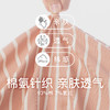 爱帝女士睡裙纯棉夏季薄款条纹家居裙 商品缩略图7