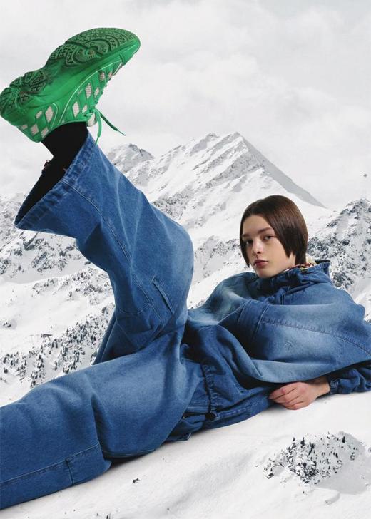 BSRABBIT 23-24 【JK030  PT007】 WAX REAL DENIM HOODED JACKET  SUPER WIDE VENTILATION WAX PANTS 商品图2