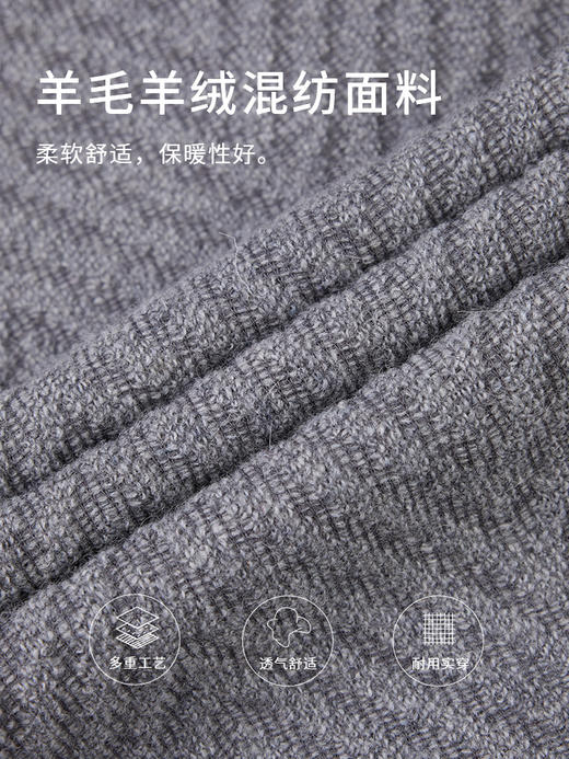 callisto灰色羊毛羊绒混纺夹克 FSFEJ103C GY/KA 商品图3