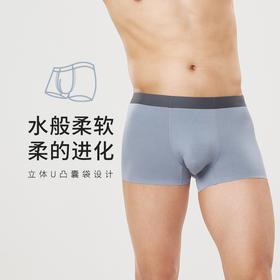 都市丽人都市锋尚简约基础水柔棉棉质平角男士内裤FK3HC3