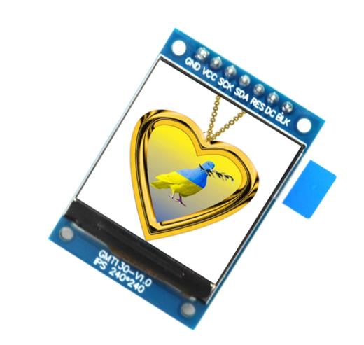 1.3寸TFT模块液晶显示屏LCD分辨率240*240 IPS模块7针 驱动ST7789 商品图0